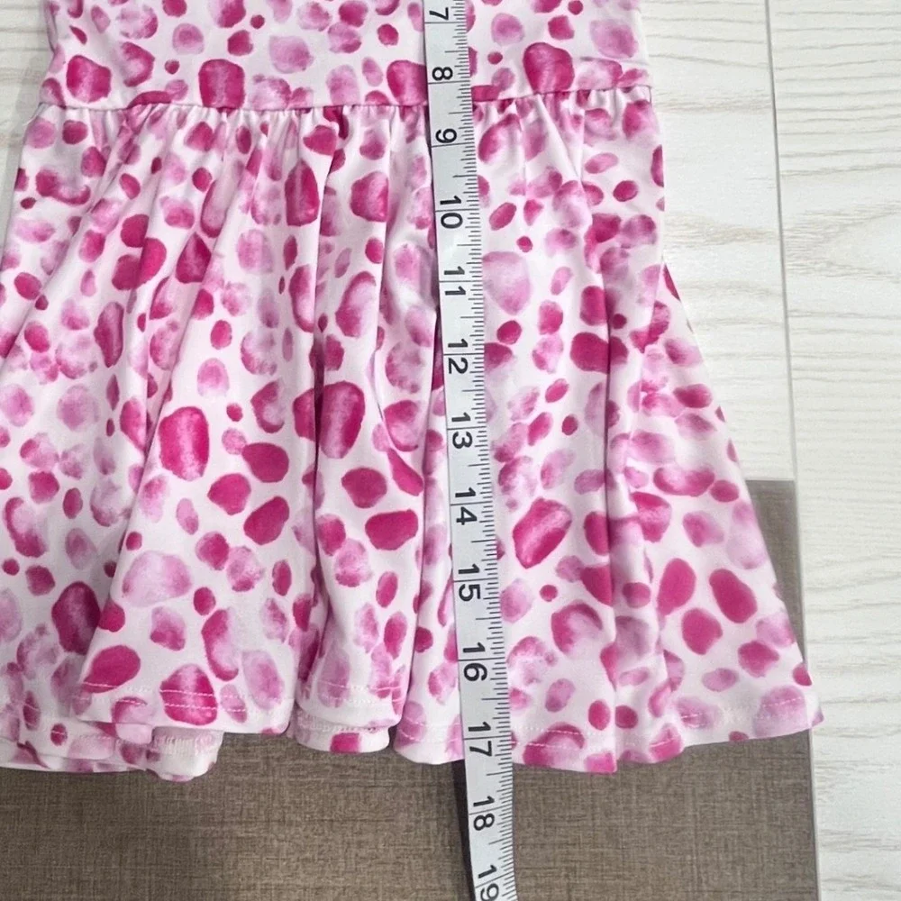 Dot Dot Smile Polka Dot Dress Girl 12-24M Pink Watercolor Spotted Stretch Summer